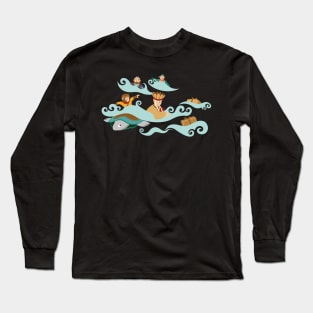 Pilgrims in the River Long Sleeve T-Shirt